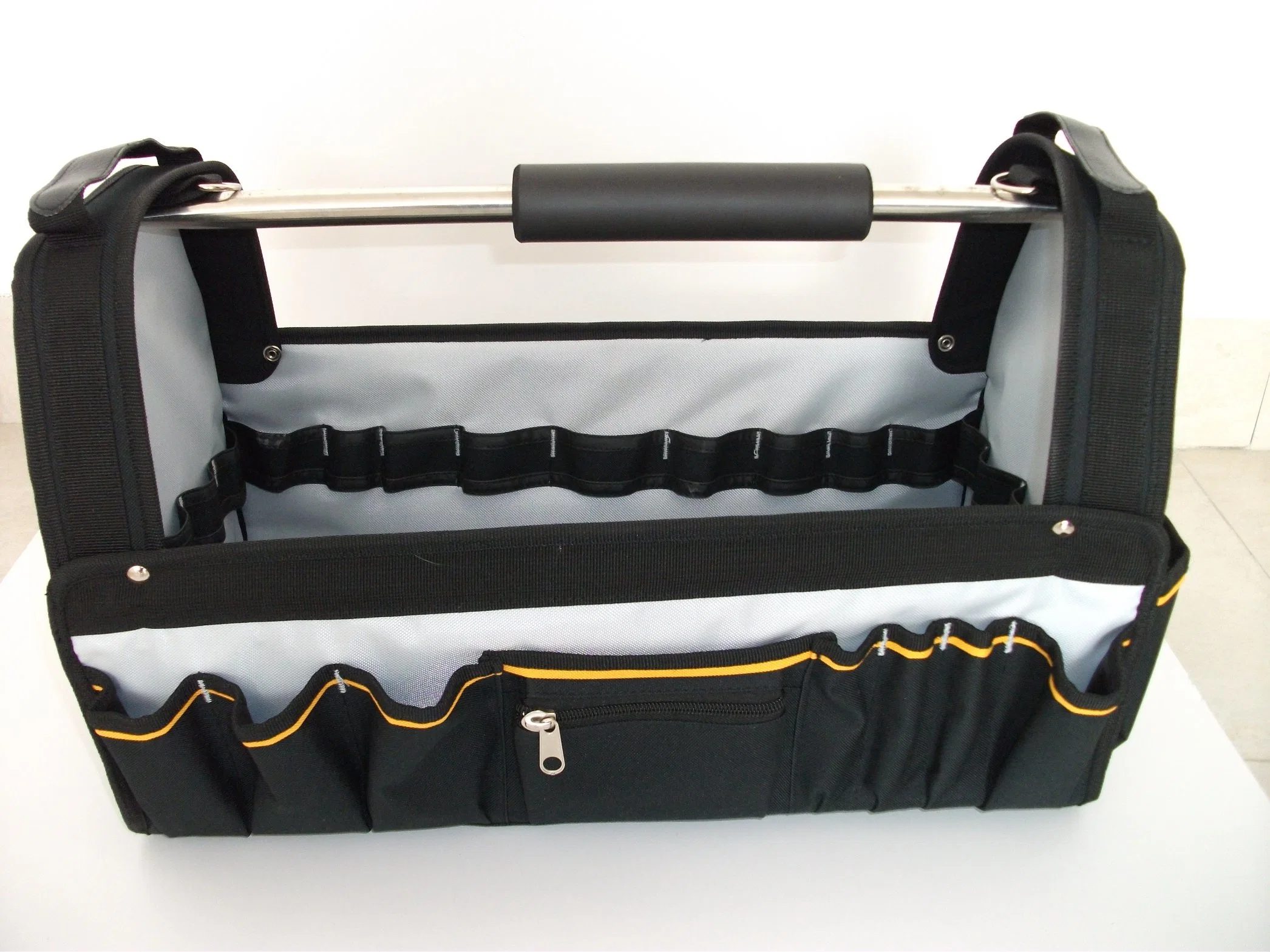 Open Top Tool Tote Bags with Tool Storage Pockets