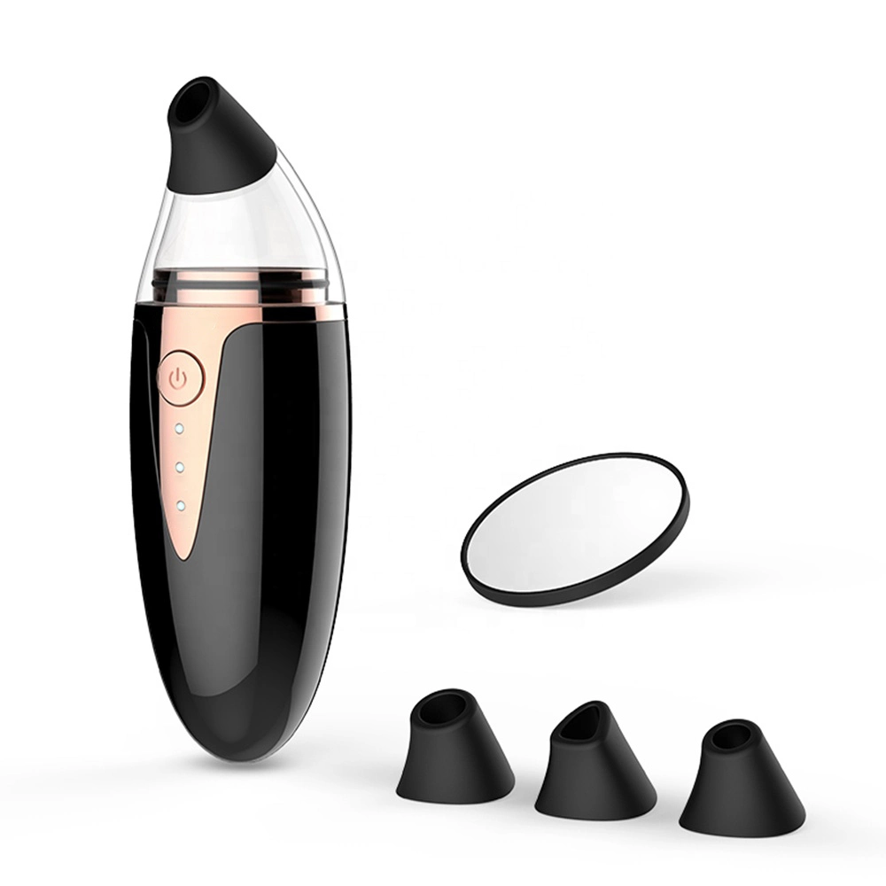 Blackhead Remover Pore Vacuum - Electric Face Vacuum Pore Cleaner Acne White Heads Removal with 5 Suction Head