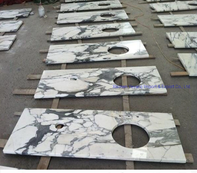 White Marble Slab/Countertop/Vanitys/Bartops for Kitchen/Backsplash/Bathroom for Hotel Project Wholesale/Supplier