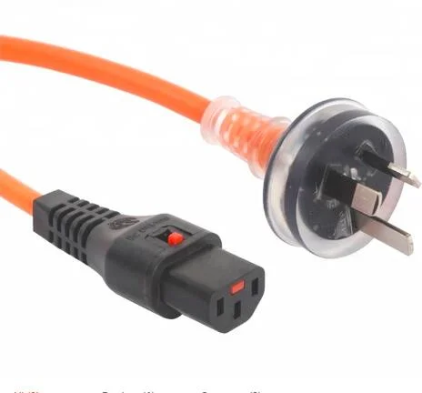 IEC Lock C13 Female Socket Power Cable Leads