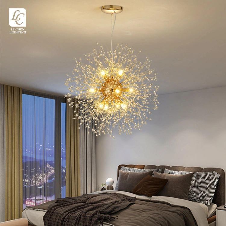 Modern Design Indoor Decoration Pendant Light Living Room Bedroom Luxury LED Crystal Chnandelier