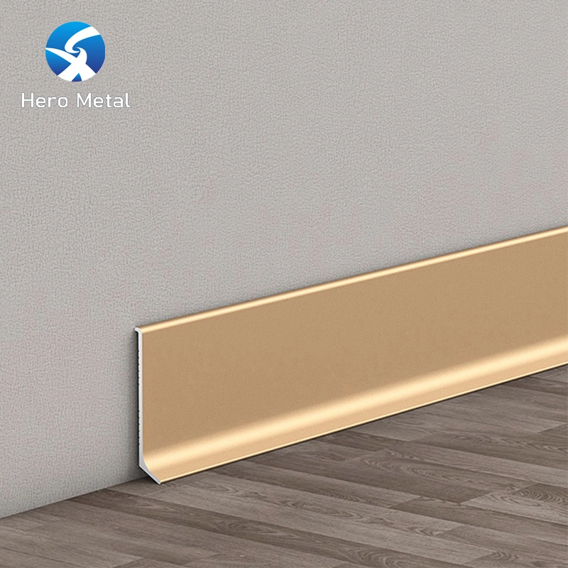 Nordic Style Aluminum Baseboard Skirting Board 80mm