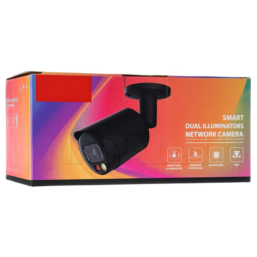 Micro intégré 2MP Poe de vision de nuit couleur de la sécurité IP Caméra de vidéosurveillance avec support après-vente