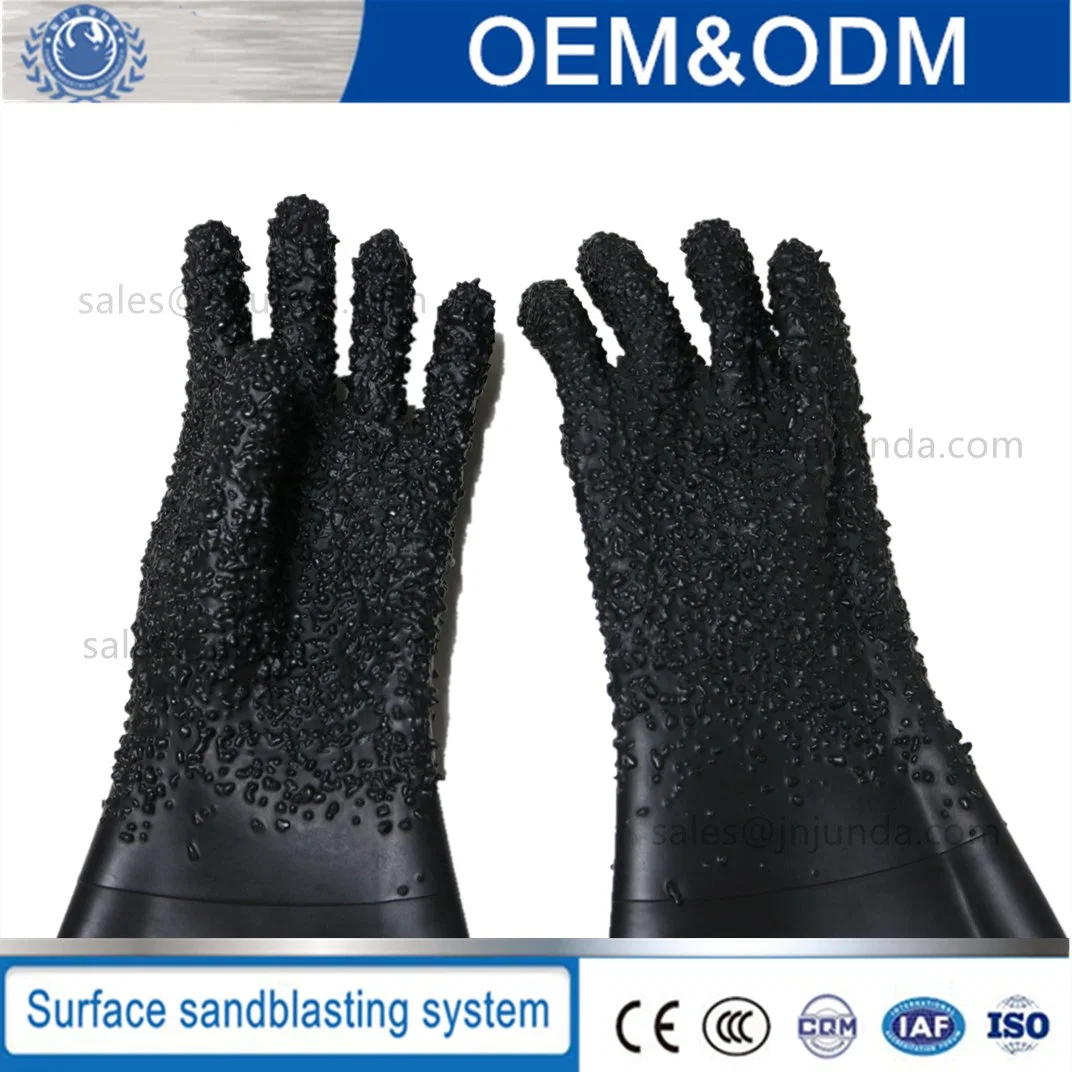 Jd Rubber-Based Environment-Friendly Wear-Resistant et respirante Matériaux Gants sablé