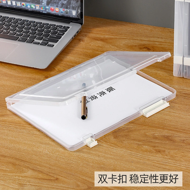 A4 File Storage Box Transparent File Storage Box Contract Classification Bill Sorting Office Supplies Folder