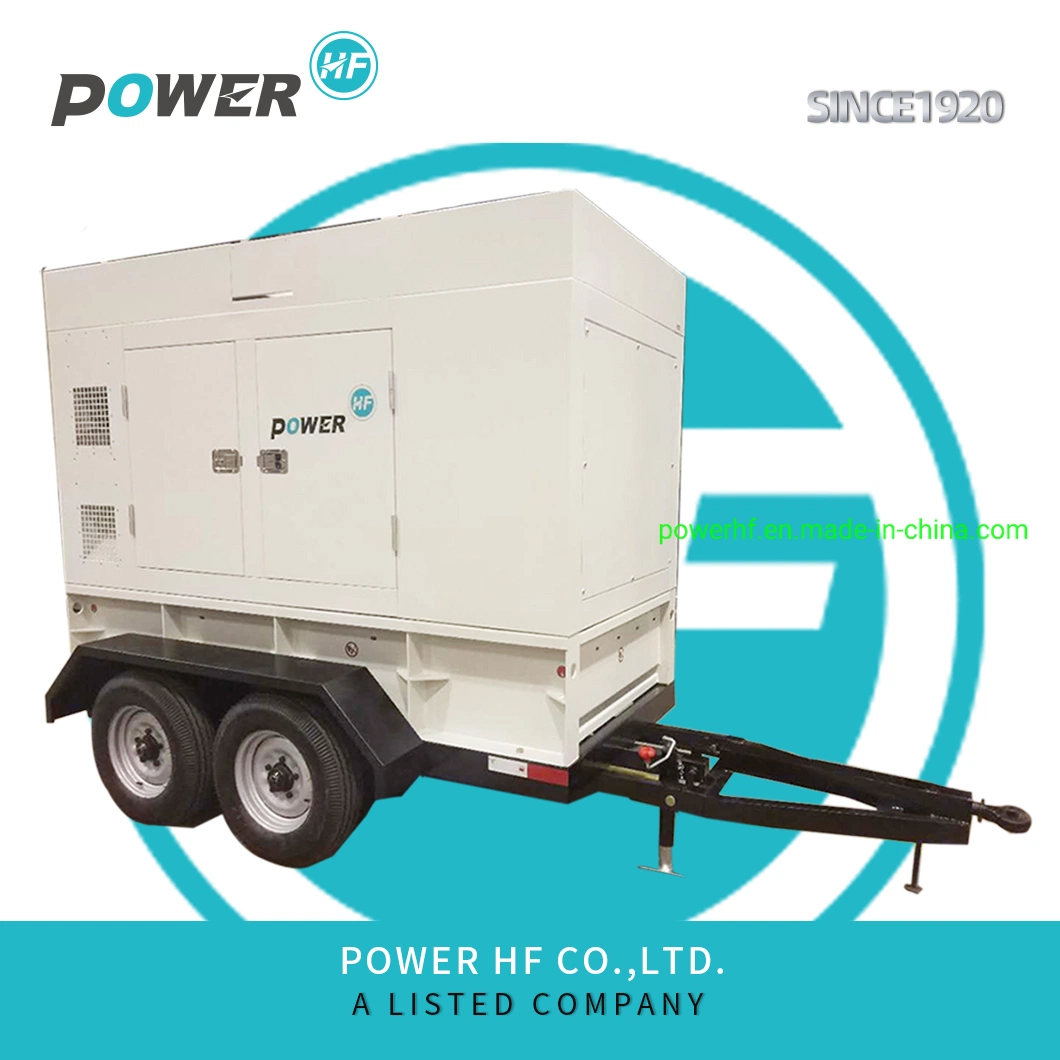 Super Silent 350kw/437kVA Diesel Generator Set, Mobile Trailer Available 500kw Trailer Mounted Towable Mobile Trolley Diesel Generator Set