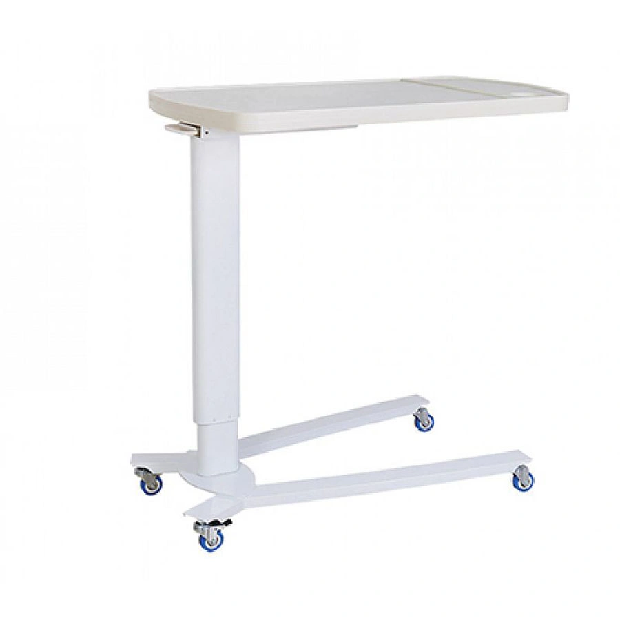 Hospital Overbed Overbed Mesa Mesita de plástico ABS de Hospital paciente Overbed regulable en altura mesa mesa de comedor médico