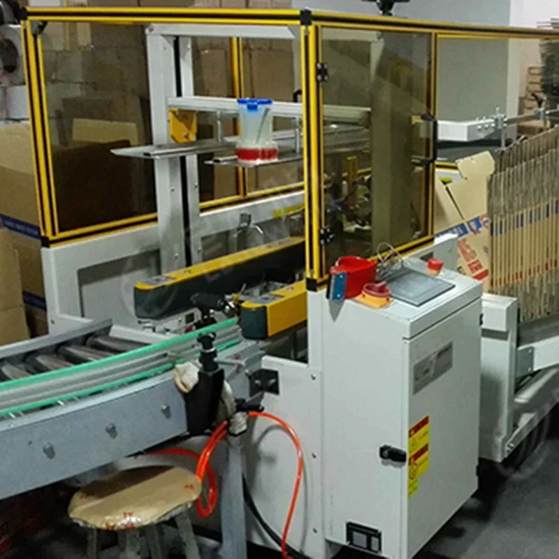 Leadworld Food Packing Line Case Opening Erector Packer Carton Tray Erecting Machine