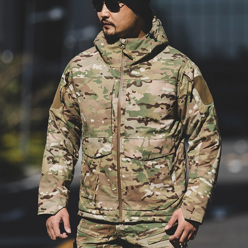 Tactical Cotton Clothing Anti-Splashing Water Training Clothing Special Forces Jacket Winter Jacket Camouflage Windbreaker