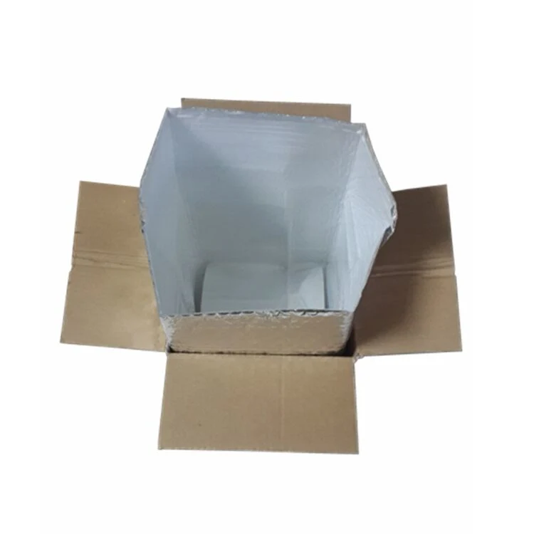 Thermal Insulation Cold Frozen Insulated Shipping Carton Paper Boxes Liner for Fruit and Seafood