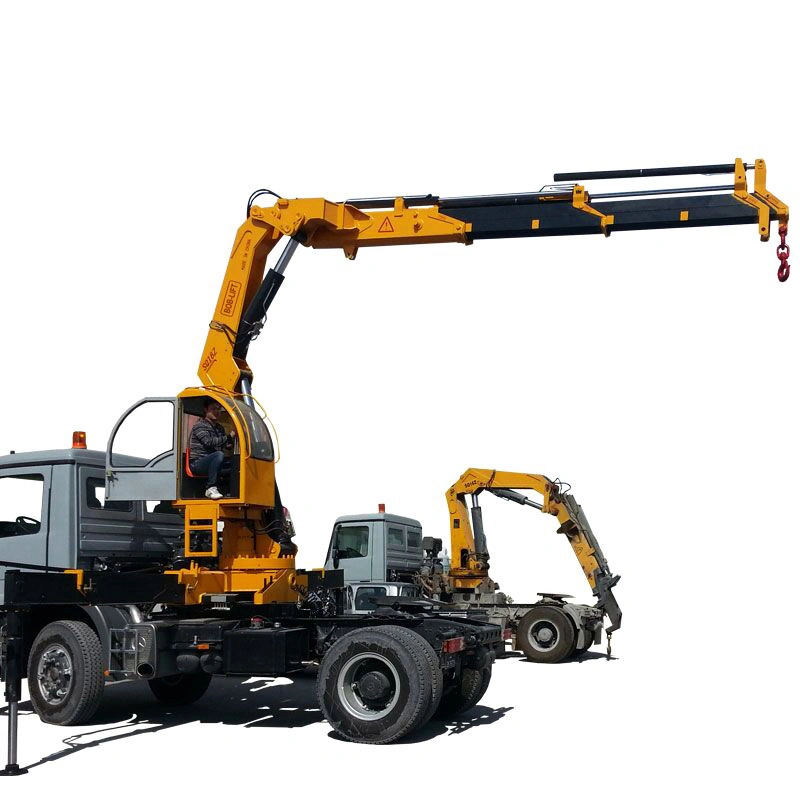 Heavy Duty 16 Ton Truck Crane Knckle Boom Hydraulic Truck Mounted Crane