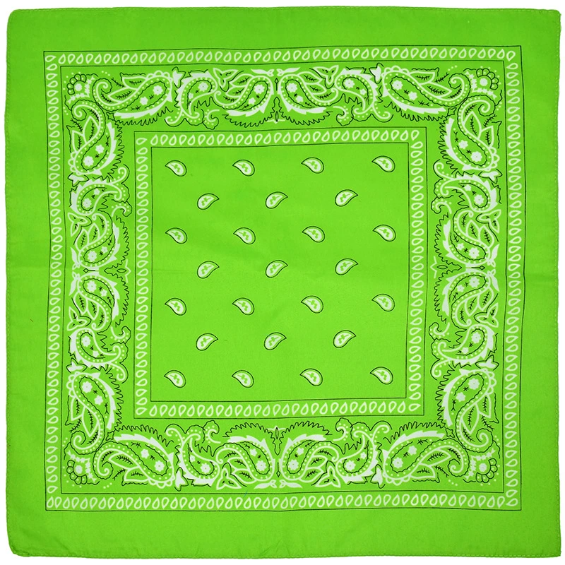 Satin Paisley Square Bandana, Square Scarf