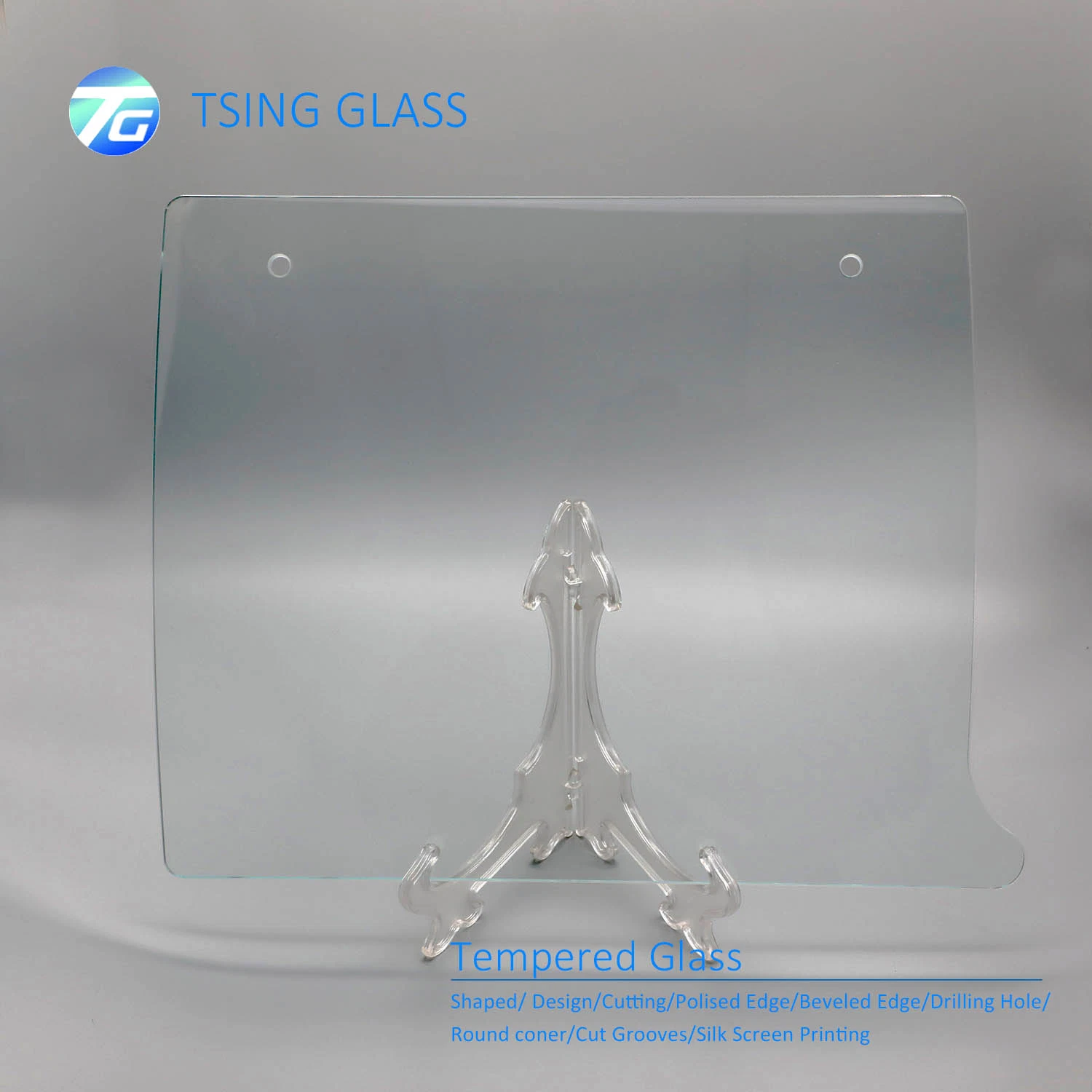 6mm 8mm Clear Polished Edge Tempered Glass for Balcony Railing Fence Pool Fence