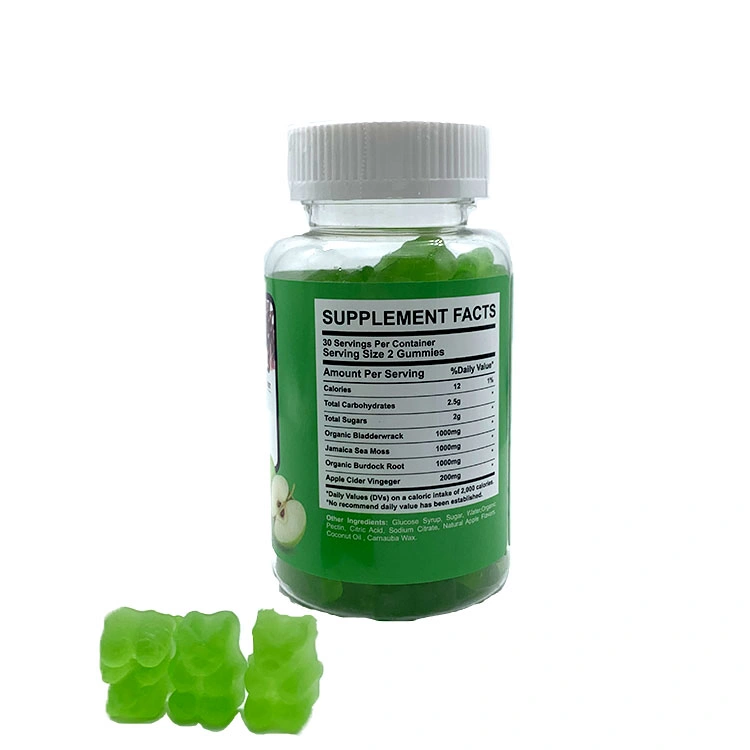 OEM Private Label Skin Body Care Regulating Blood Sugar Antioxidant Organic Sea Moss Gummies