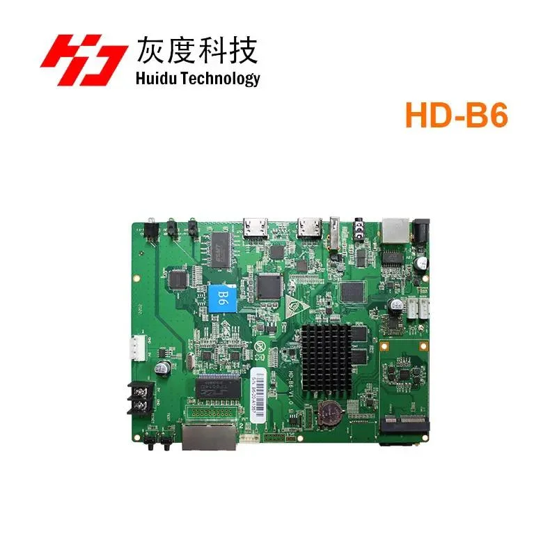 HD-B6 Splicing Dual-Mode Control Card Player Box The New Huidu Product Sending Card Hdplayer Software