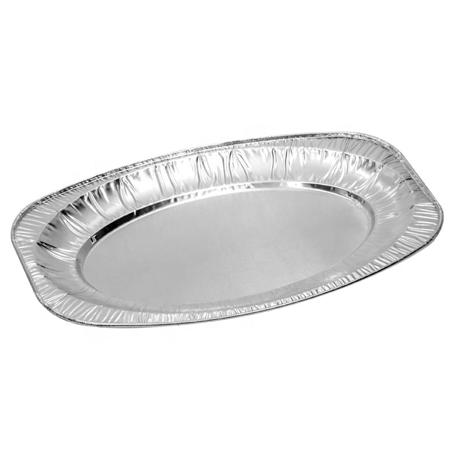 Aluminum Foil Containers Work Home Packing Products Aluminum Oval Foil Tray Takeaway BBQ Foil Container