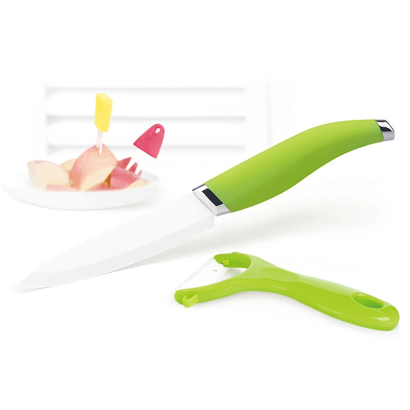 Four Sets of Ceramic Knives Potato and Fruit Peeler Kitchen Tools