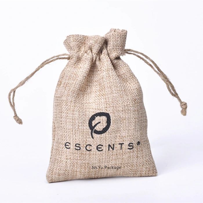 Sewing Burlap Fabric Jewelry Gift Cosmetic promotion Pouch Bags