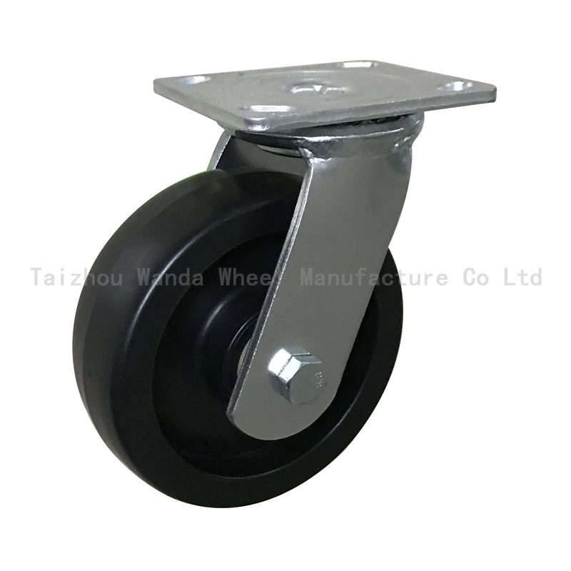 4X2 Black PP Heavy Duty Swivel Caster with Side Brake