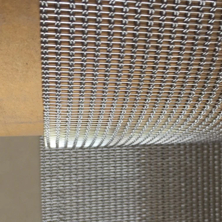 304 316 Stainless Steel Perforated Decorative Metal Wire Mesh Fabric for Glass Lamination