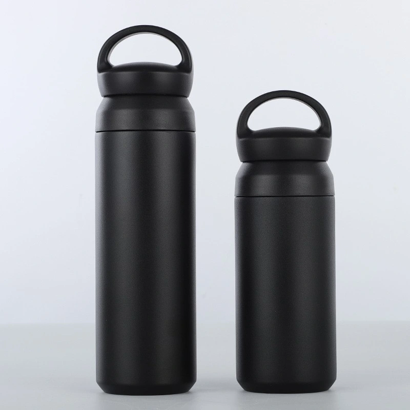 350ml/500ml Simple Design Portable Water Flask with Handle