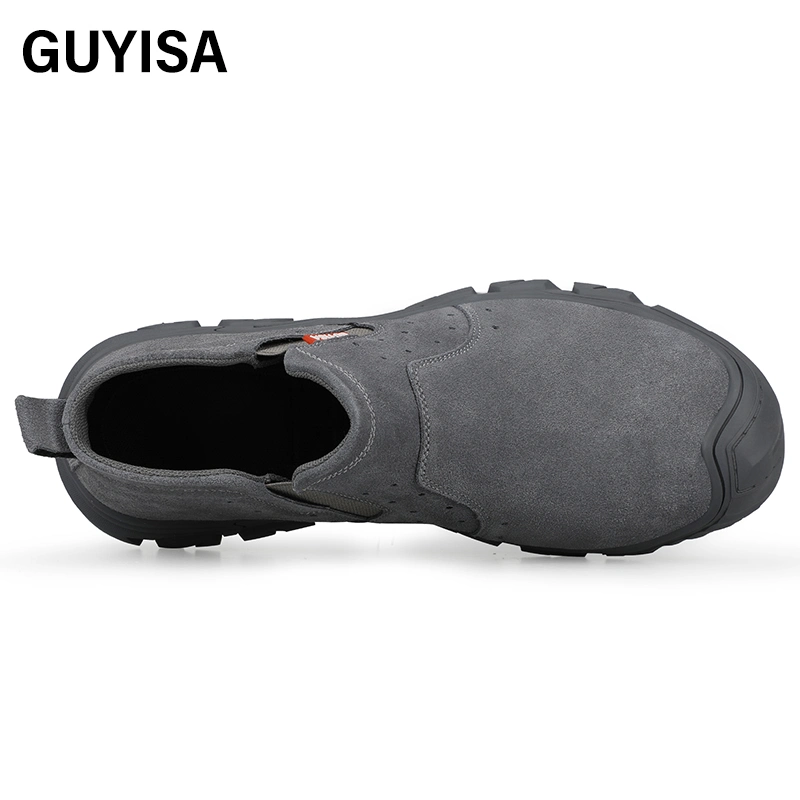 Guyisa Manufacturer Direct Sale Safety Shoes Can Accept Custom OEM Soft Suede Upper Construction Work Steel Toe Safety Shoes