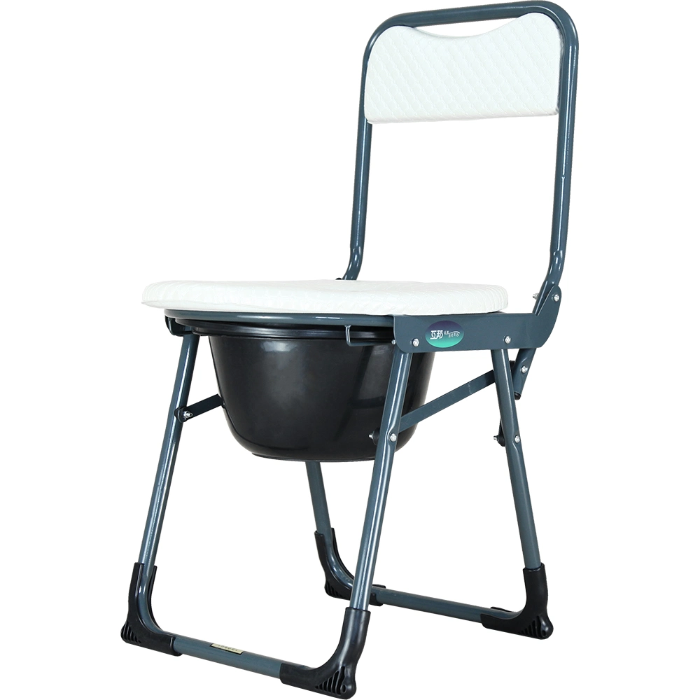 Multi-Function Folding Commode Chair with Bedpan Disabled Toilet Chair