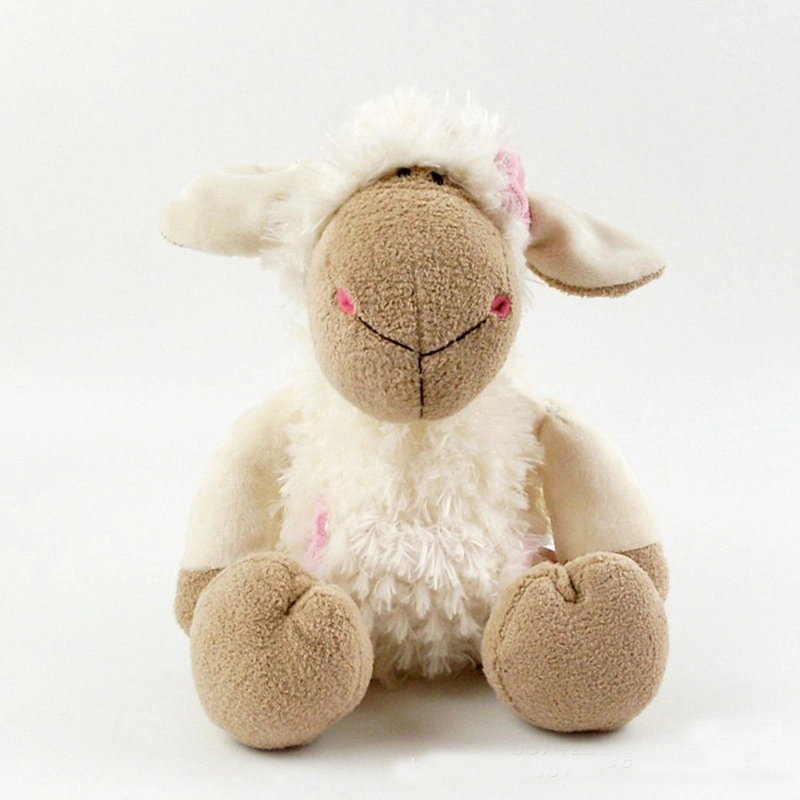 Fabrik OEM Kundengebundene hohe Qualität Brown Lamm gefüllt Plüsch Weiß Schaf Spielzeug