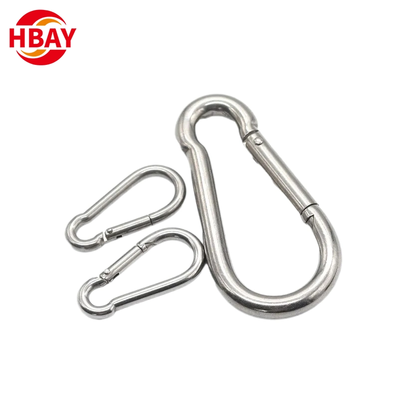 High quality/High cost performance  Galvanized Iron Carabiner Spring Snap Hook Rigging