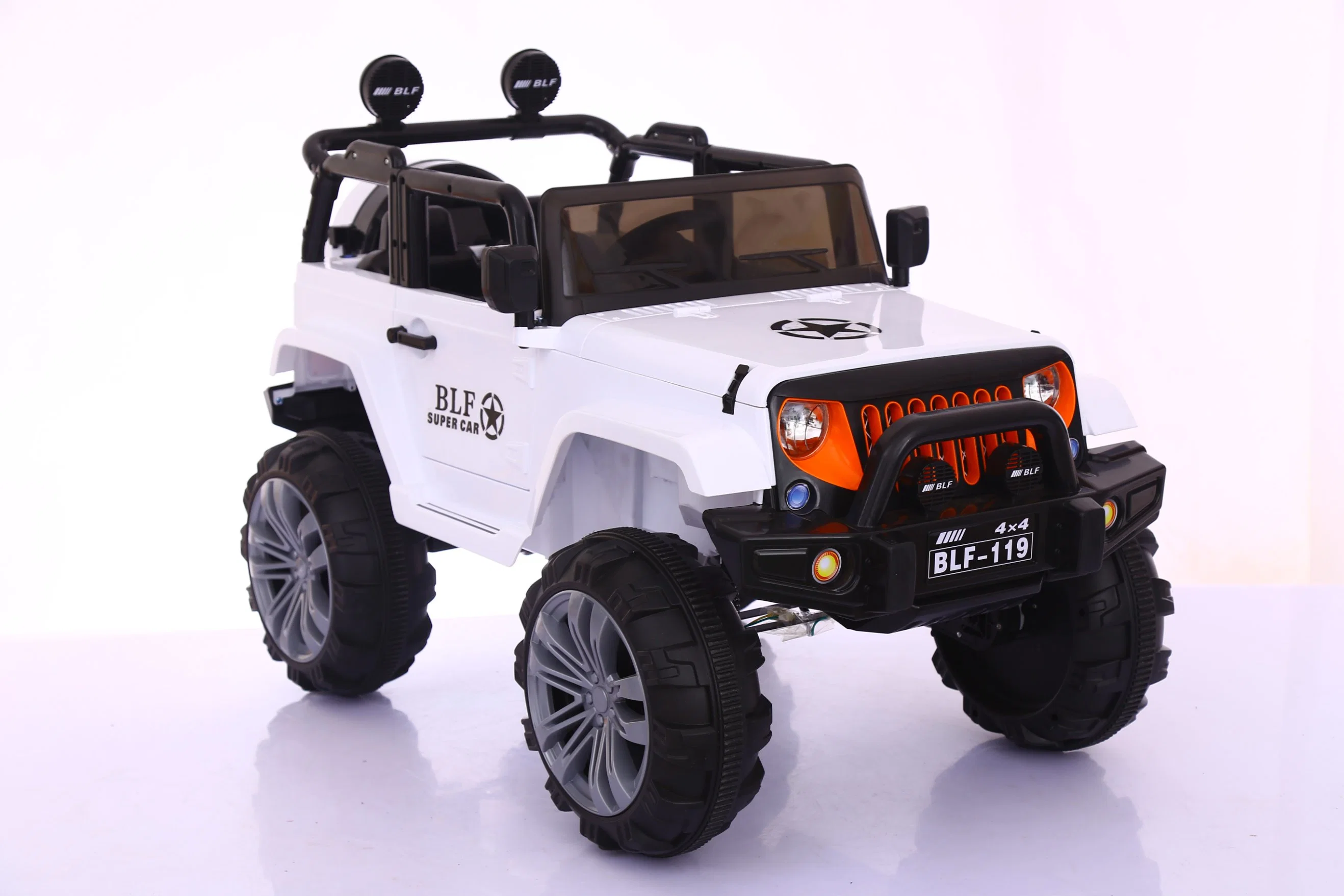 Jeep Model Kids Electric Ride on Car with RC Children Battery Powered Toy Car 4*4 Super Wheel Car