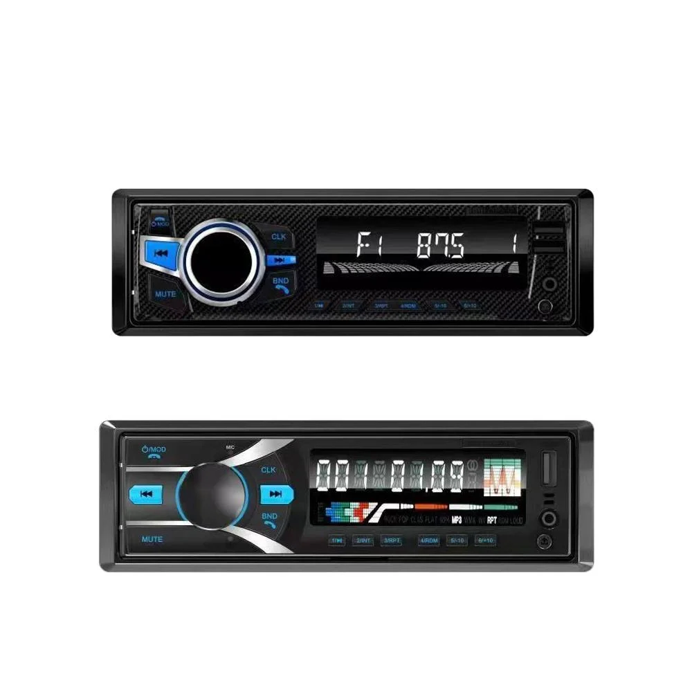 Radio de voiture Autoradio Bt 12V 1 DIN FM aux in Récepteur SD USB voiture lecteur MP3 Universal V5.0