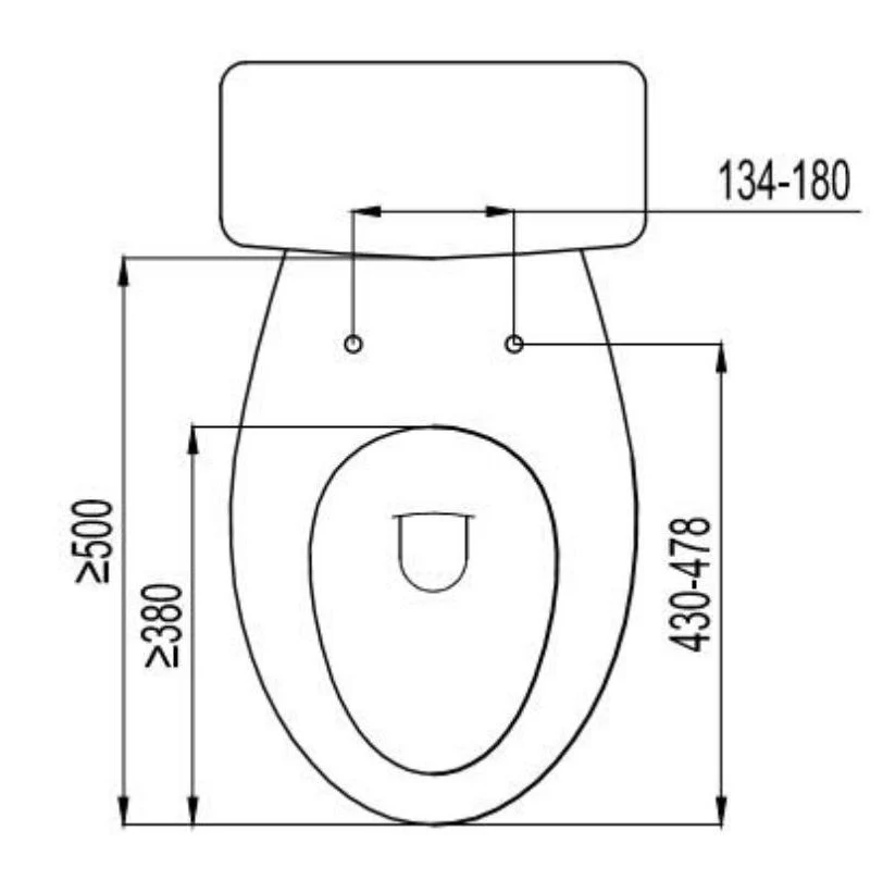 Women-Care Nicht-Elektrische Langsam Leise-Schließen Dual Düsen Bidet Toilet Seat