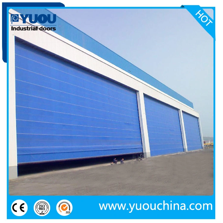 PVC Fabric Rolling Folding Stacking Flexible Shutter Mega Hangar Door