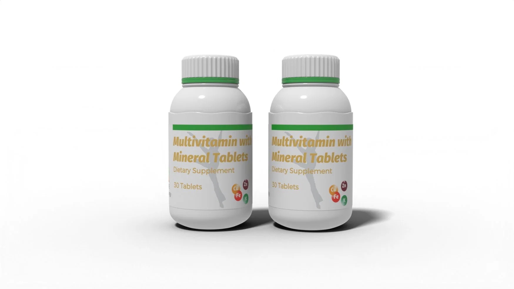 Suplemento Multivitamínico y minerales de la salud tabletas medicina Bodycare