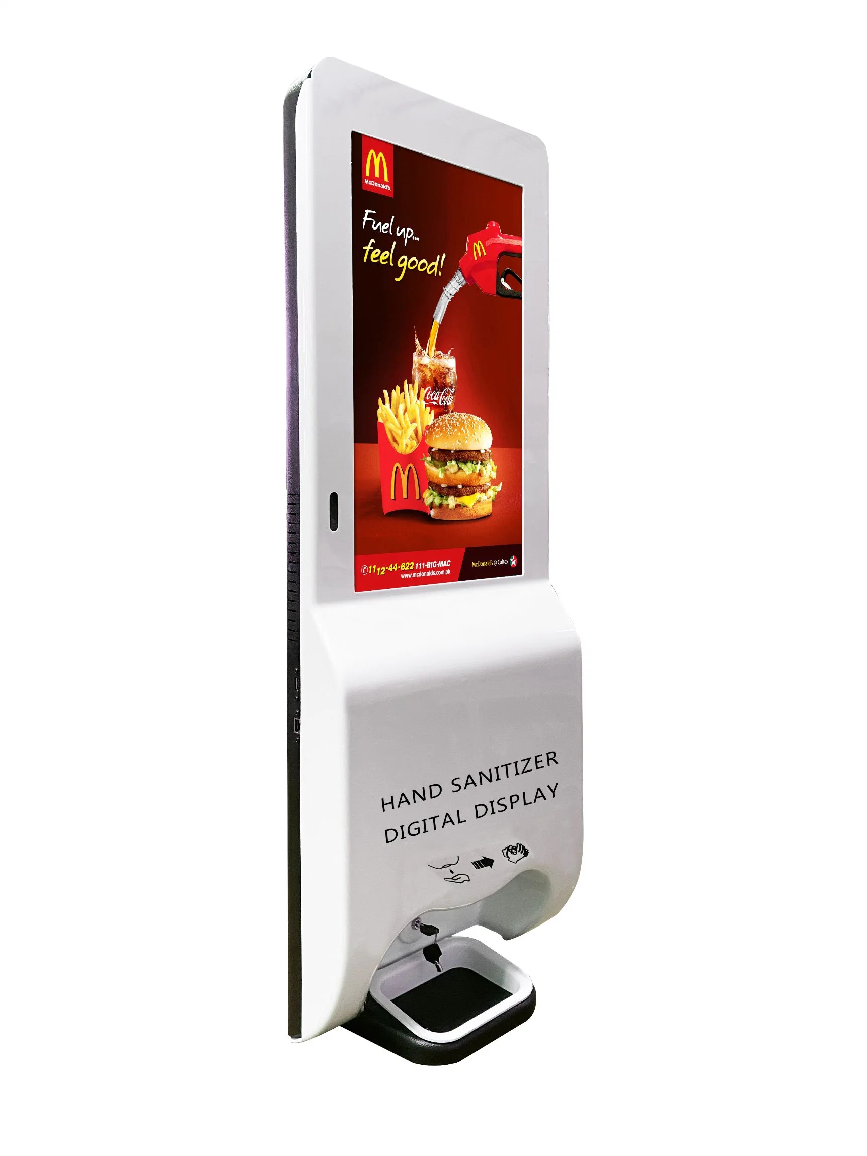 Newest Design 21.5inch Hand Sanitizer Machine with Ad Player Digital Signage