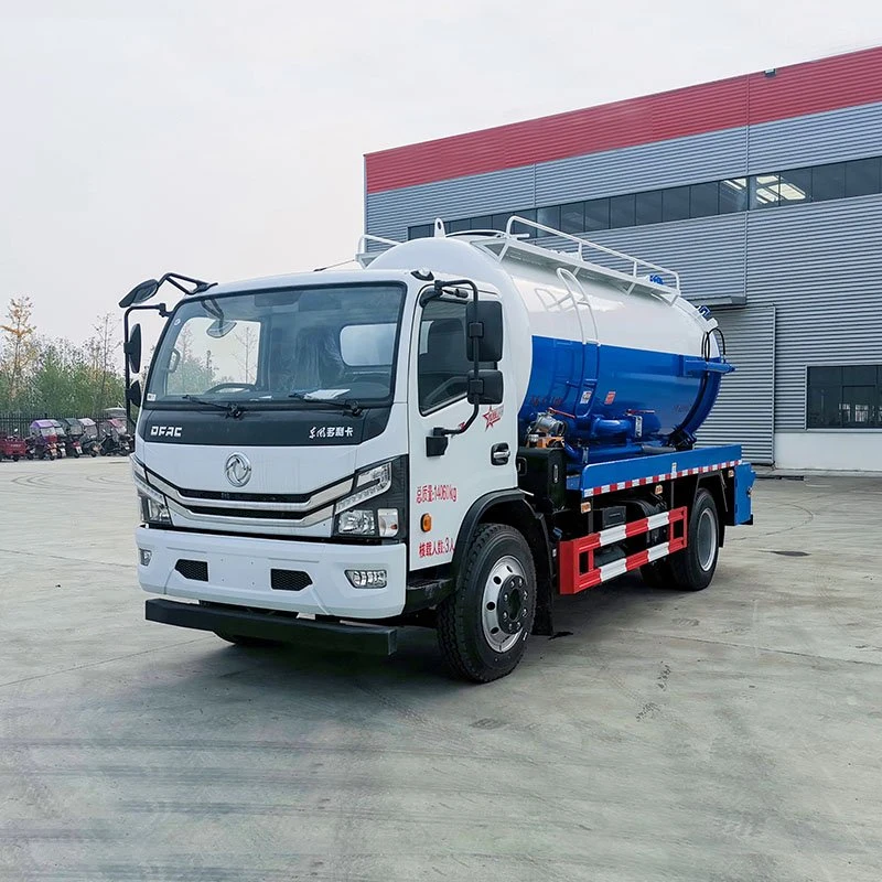China Brand Dongfeng 4*2 12.5 Cbm Vacuum Pump Sewage Suction Cleaning Truck with High Pressure