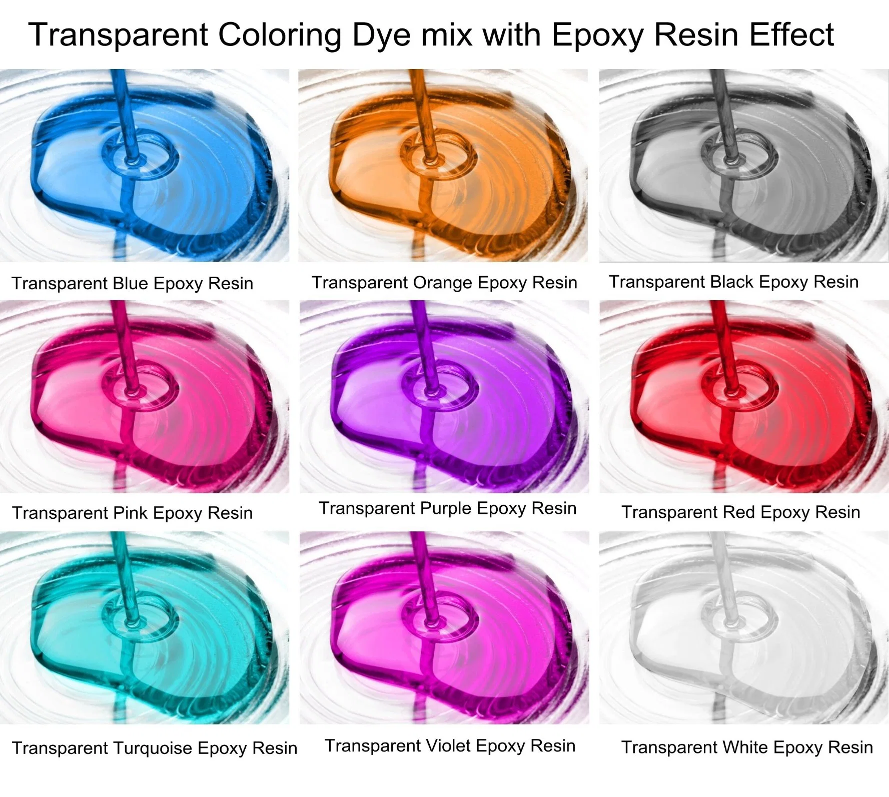 Liquid Pigment Set 20 Colors Resin Color Dye