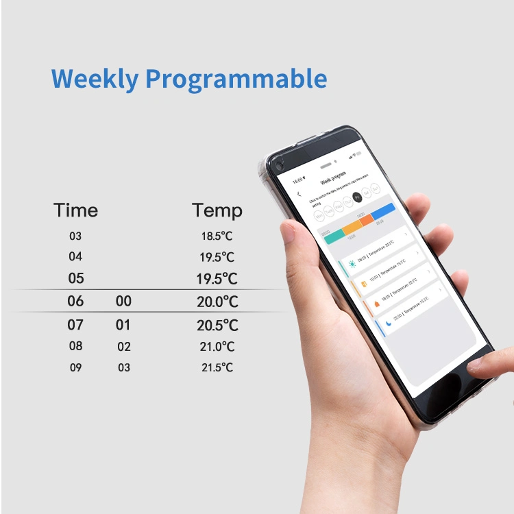 Battery Power Adjustable Programmable Smart WiFi Zigbee Tuya Wireless Trv Thermostatic Radiator Valve