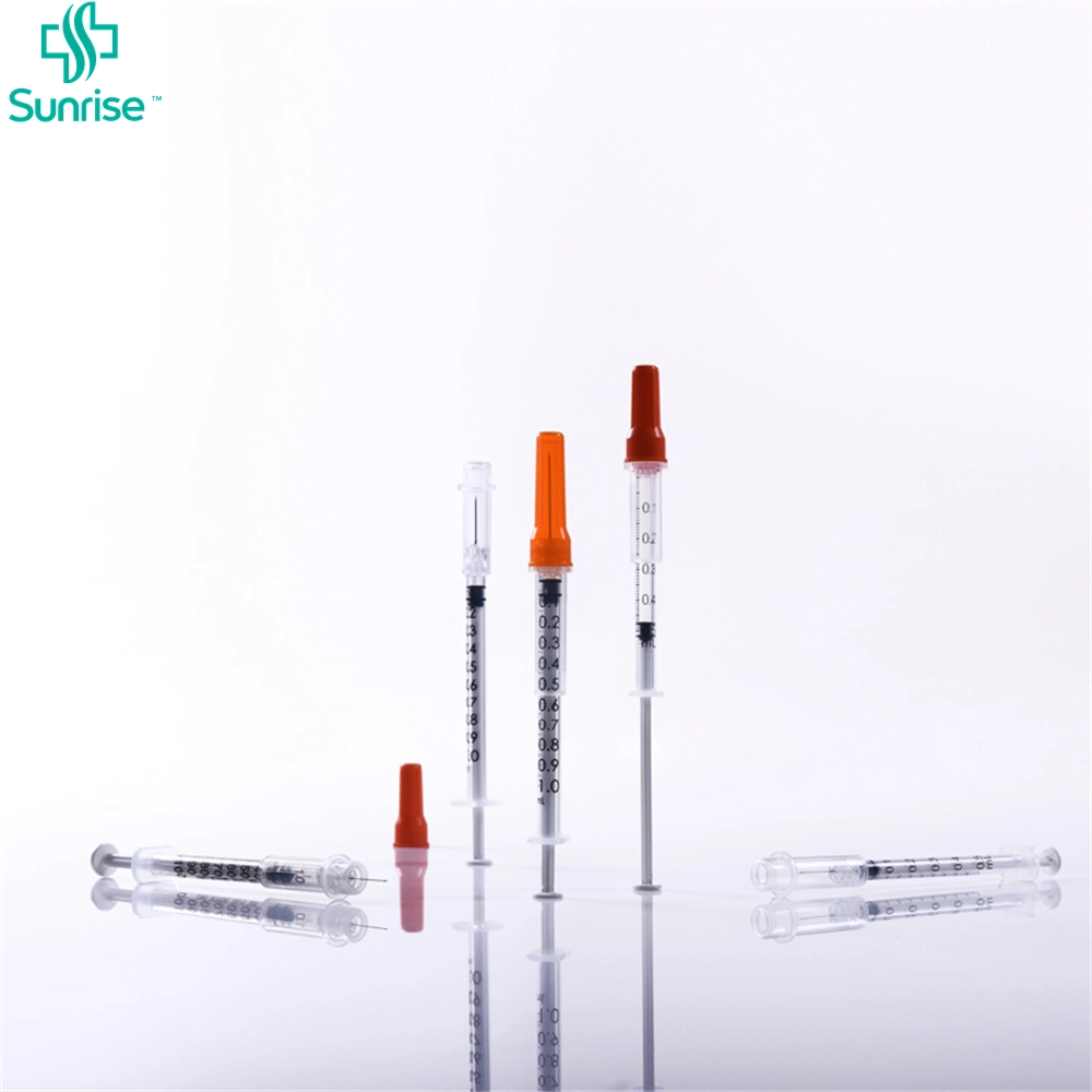 0.3ml and 0.5ml Medical Sterile Disposable Insulin Syringe with Needle