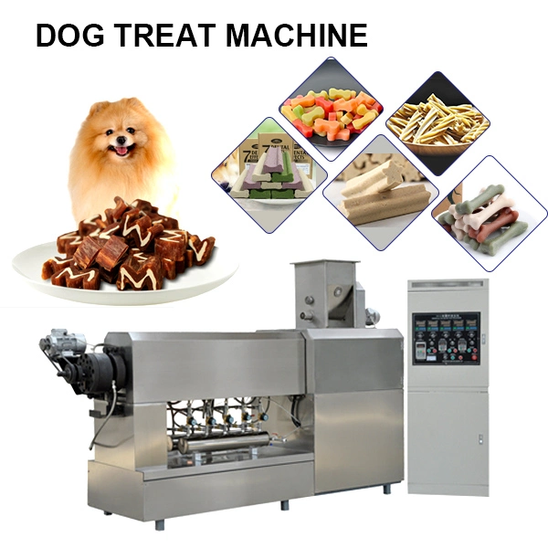 Les aliments pour animaux Making Machine Machines de transformation des aliments pour animaux de compagnie chien Traiter ligne de production de gomme à mâcher chien plante