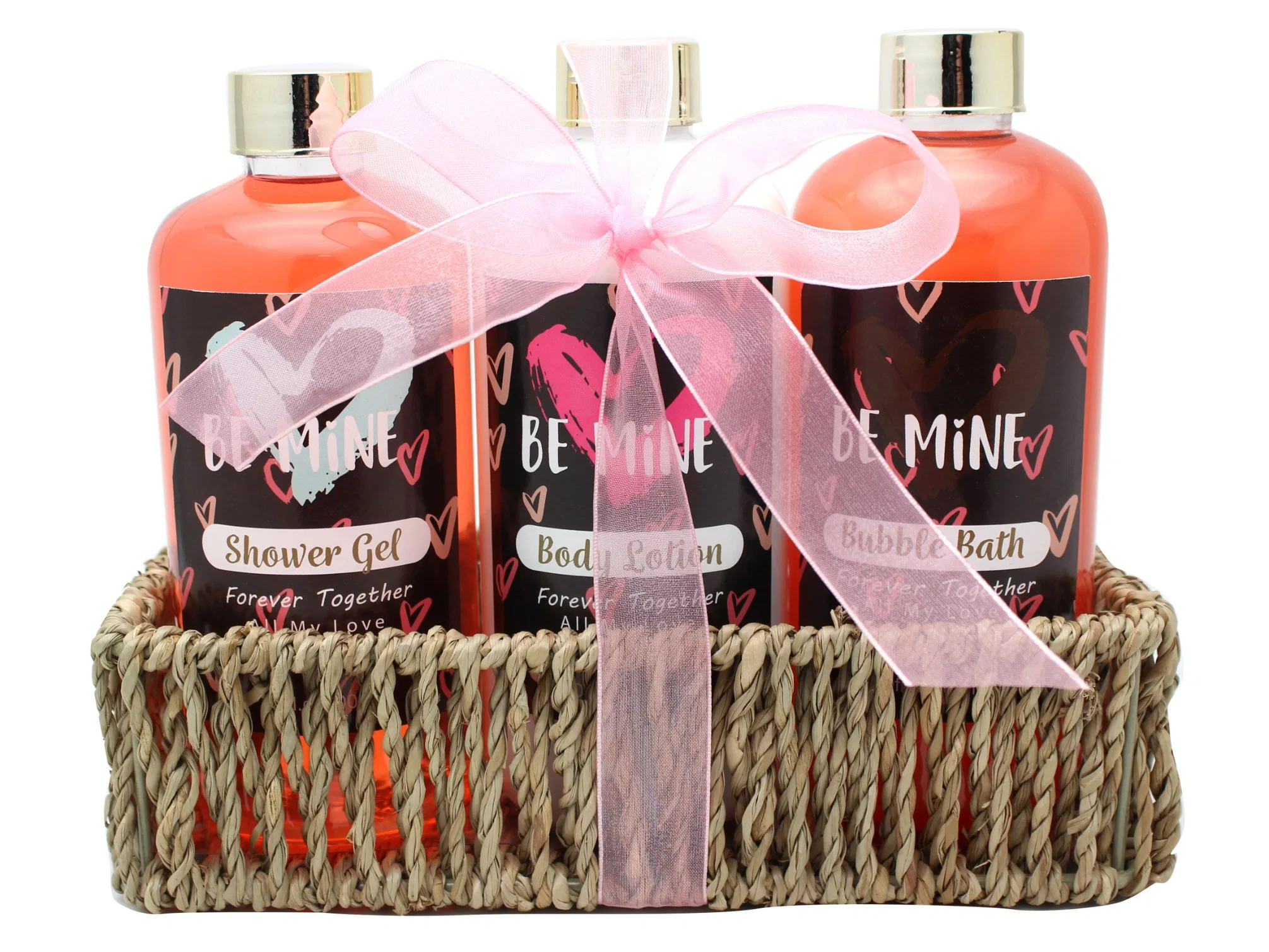 OEM&ODM Factory Valentine Gift Set Natural Skin Care Bathing Set Shower Gel Body Wash