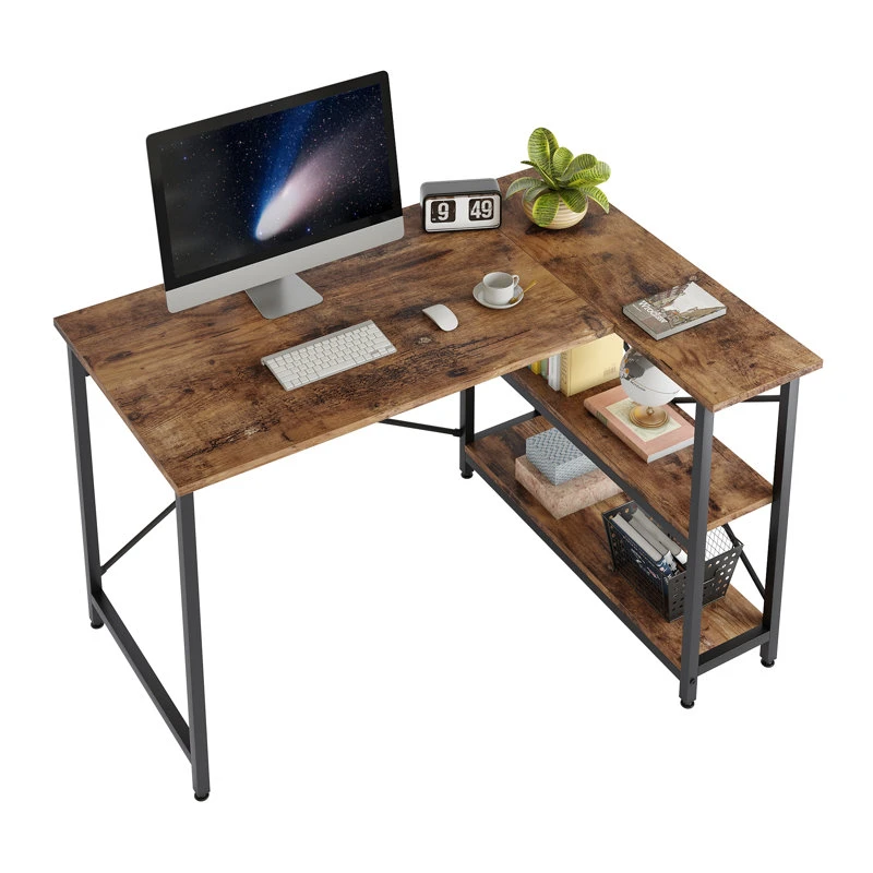 Small L-Shaped Design Office Furniture Wood Computer Desk