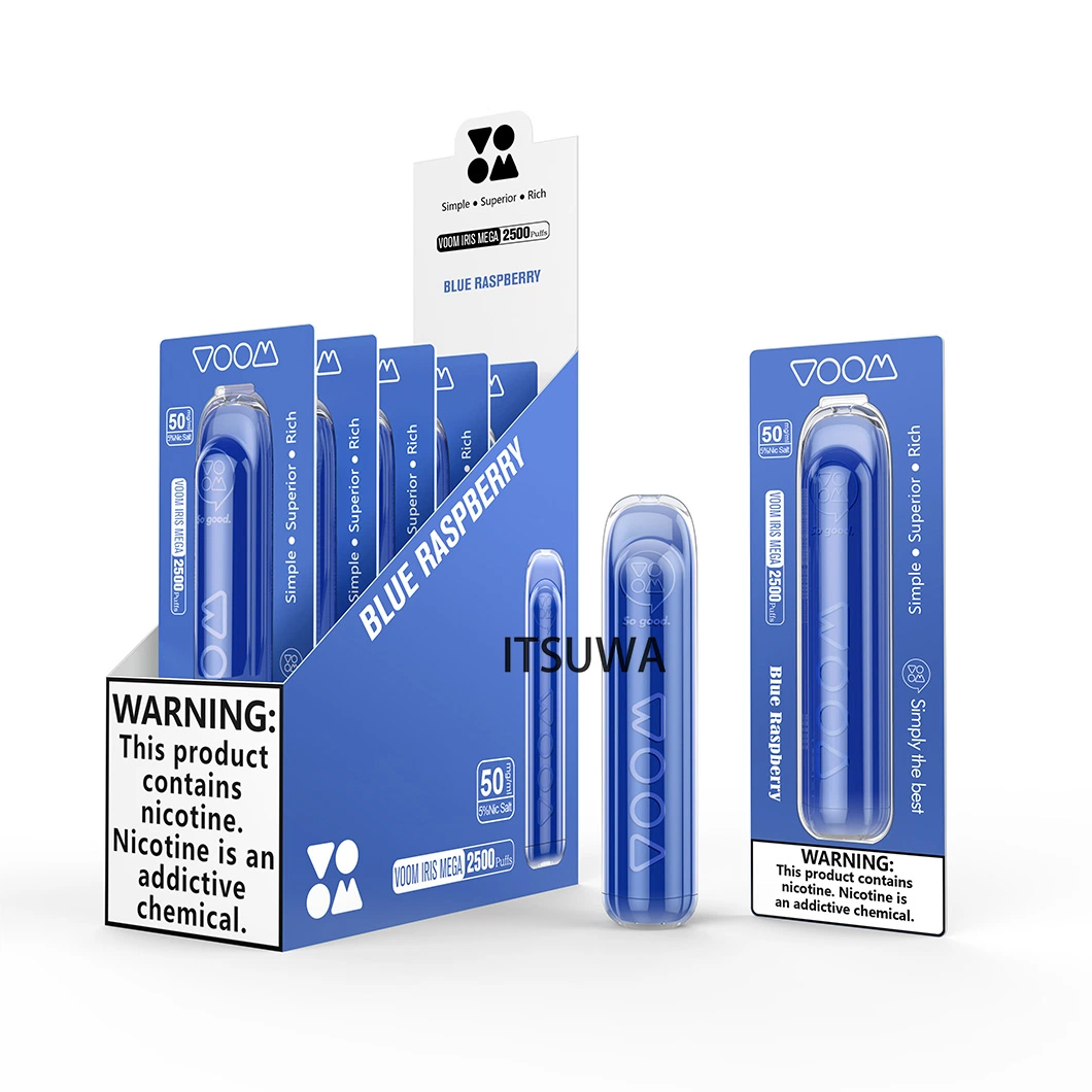 Mega Vapers Voom Desech Puff 2500 Einmal Vapes Zigaretten vaporizador para fumar cigarrillo desechable Vape