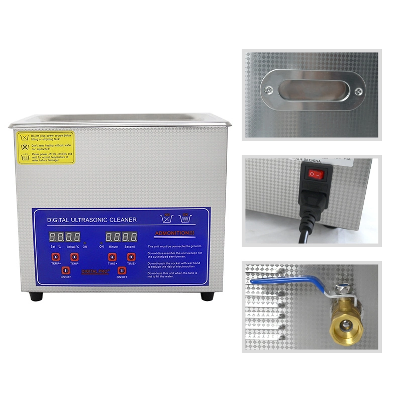 China Bath Heater Ultrasonic Cleaner Tank 6.5L-30L Digital Portable Industrial Ultrasonic Cleaners for Sale