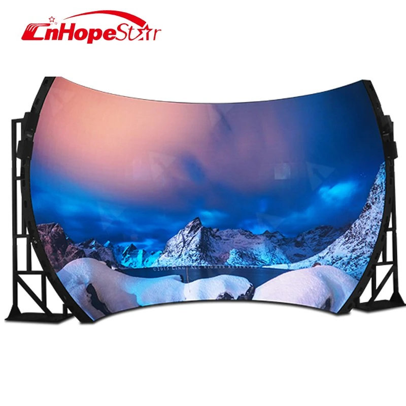 Indoor P2.5 P3 P4 Curved Arc Led Display Screen Exhibition Trade Show Flexible Video Wall screen