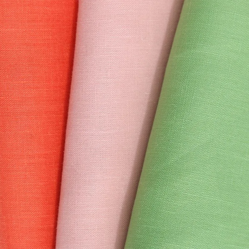 (250+colors available in stock) 100% Pure 14s/150GSM Linen Fabric High quality/High cost performance  Linen Fabric for Shirt/Garment/Dress