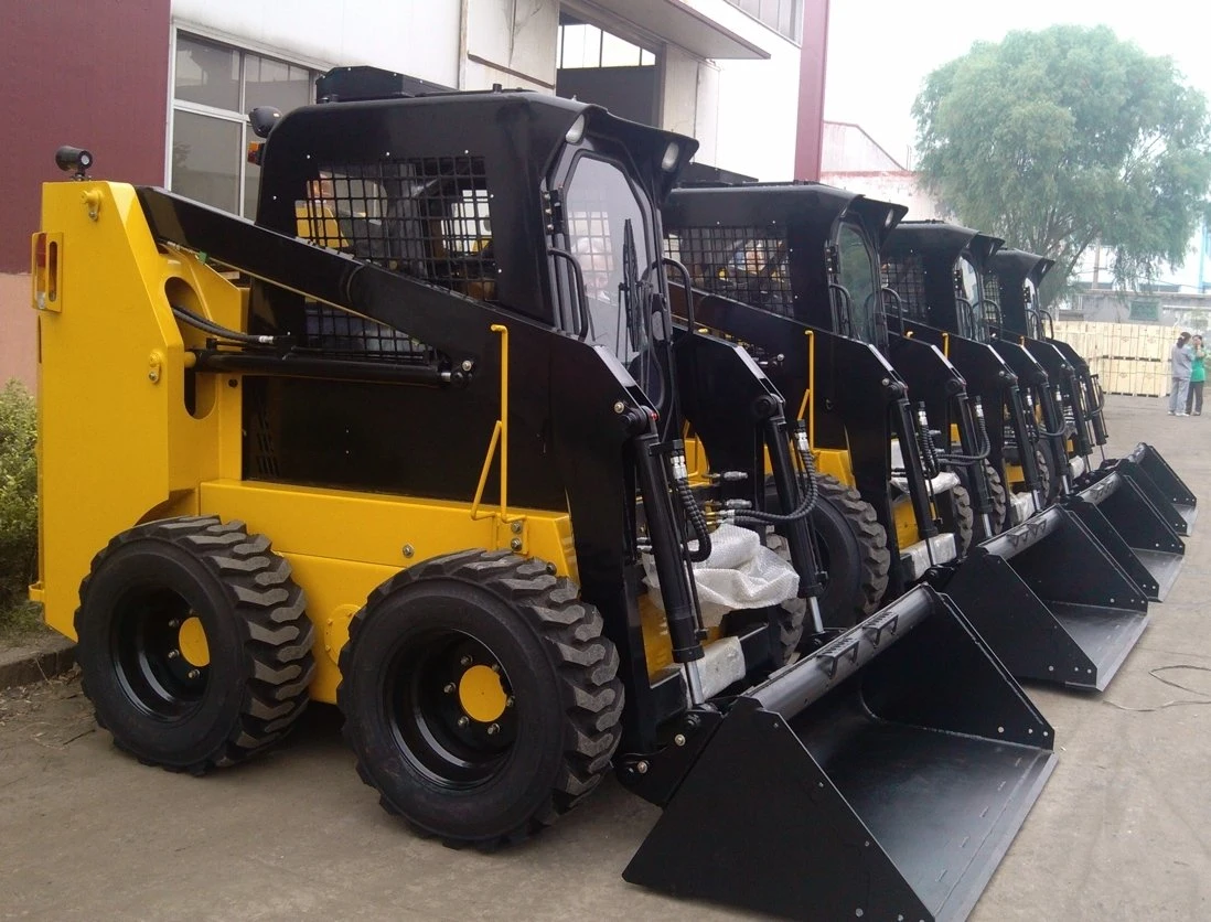 High Efficiency Agricultural Mini Skid Steer Skid Steer Wheel Loader Attachments Chargeuse Compact