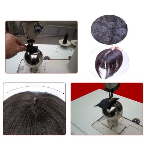 Semi-Automatic Hair Wig Making Sewing Machine 810 Professional Home Use Single Double Needle Sewing Hat Wigs Industrial Sewing Machine