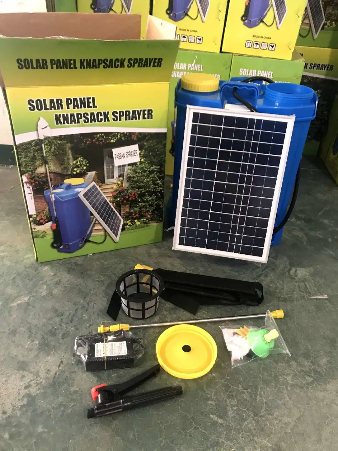 18L Agricultura Knapsack batería bomba operada Electric 2 en 1 pulverizador solar