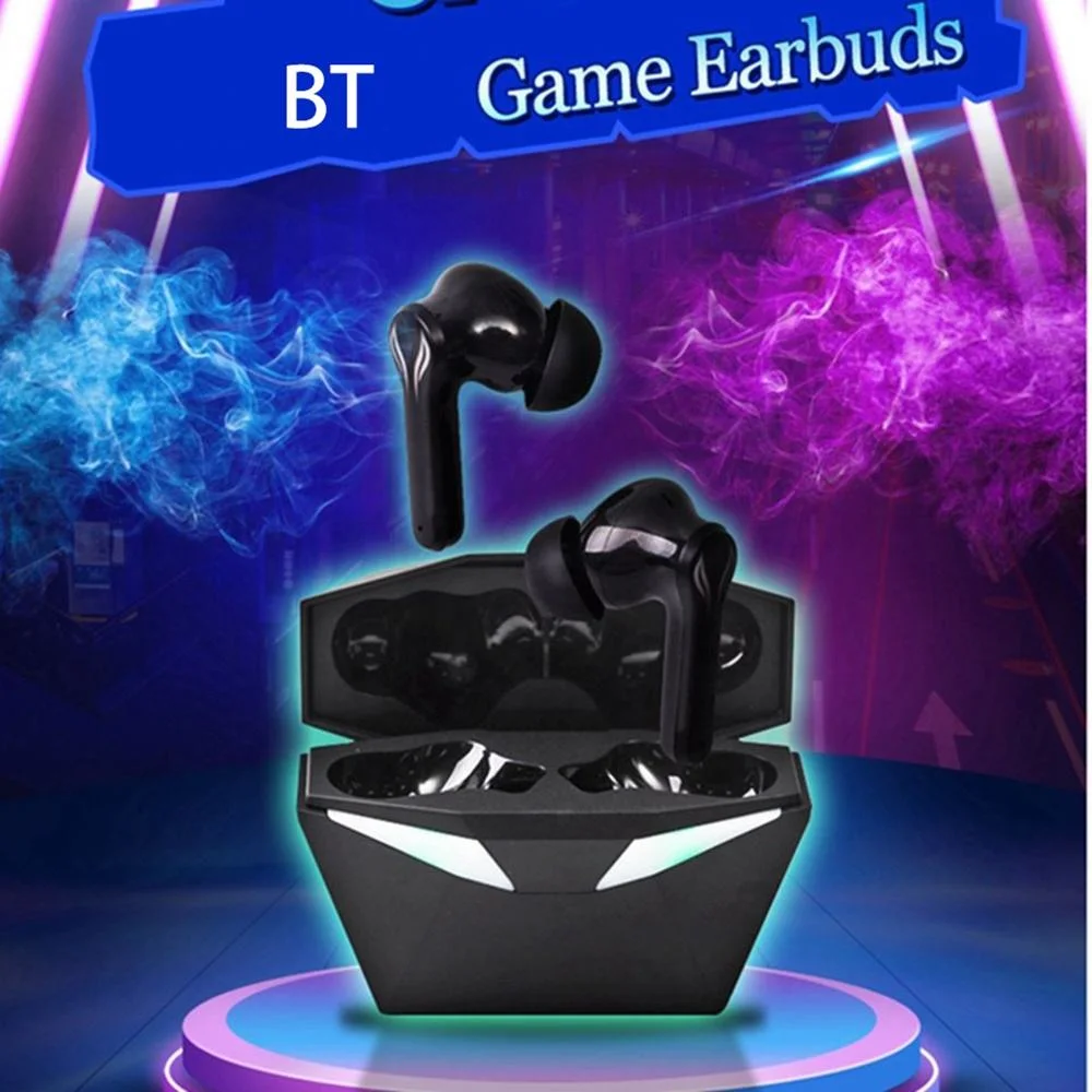 Gaming Wireless Earbuds Headphone with Power Display Gaming Earbuds Bluetooth Earphone